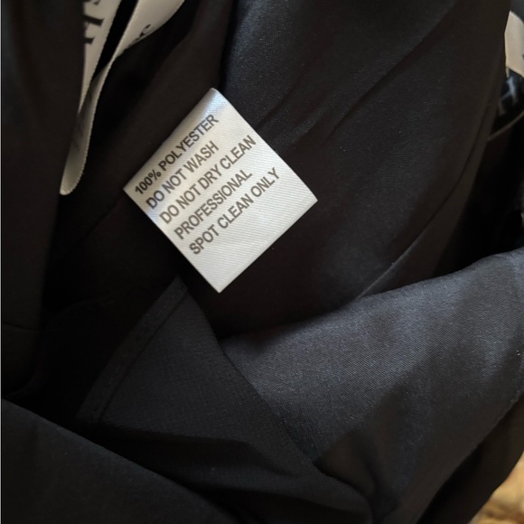 Jj’s House Trumpet mermaid style black chiffon mother of bride gown large - Picture 11 of 12